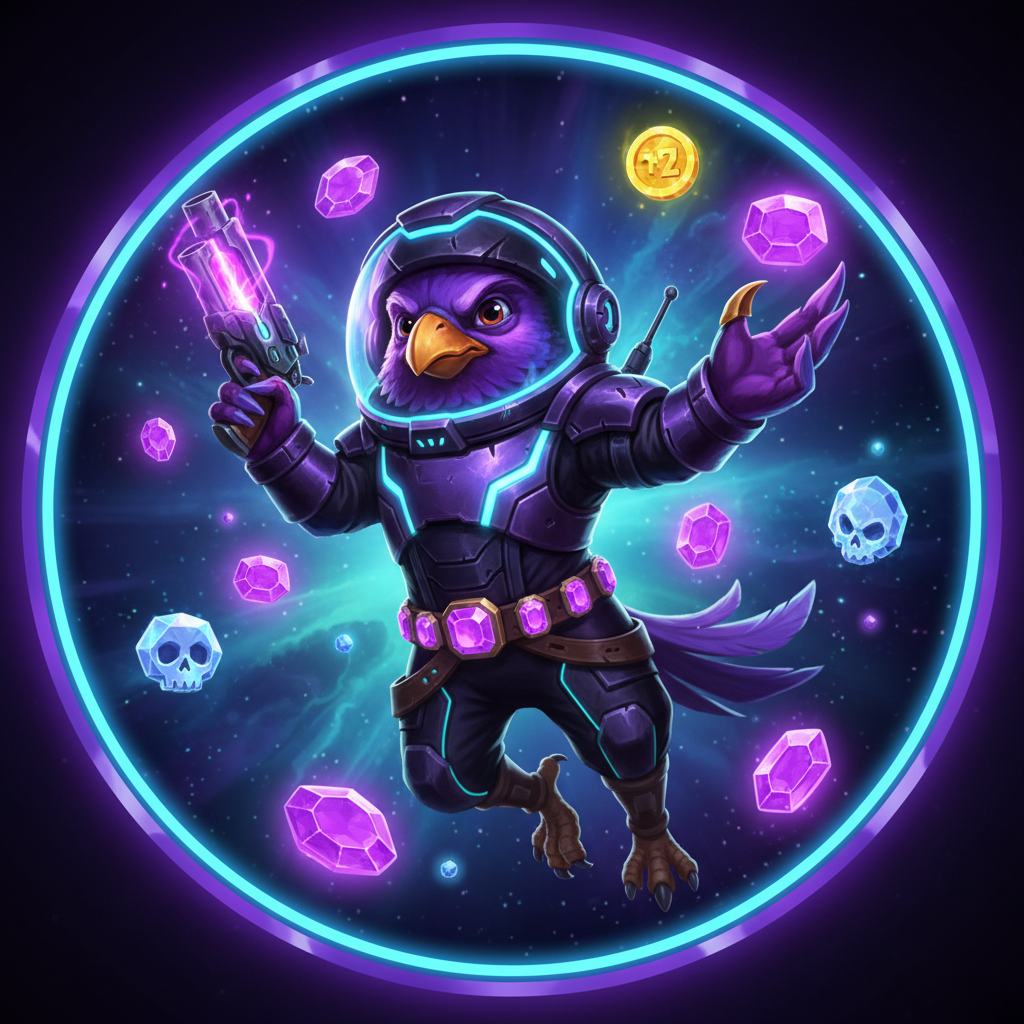 Purple bird