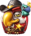 Red bird character
