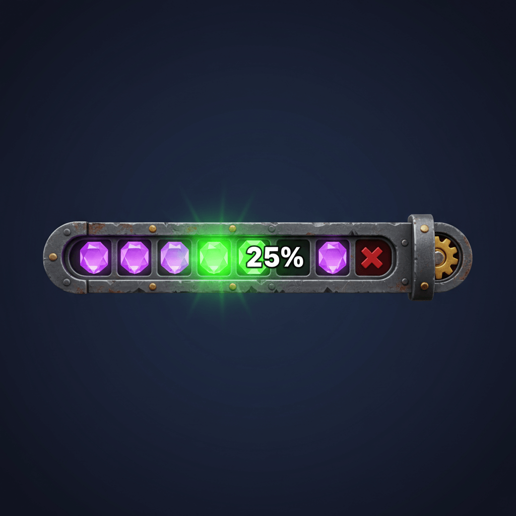 Symbol collection meter horizontal bar