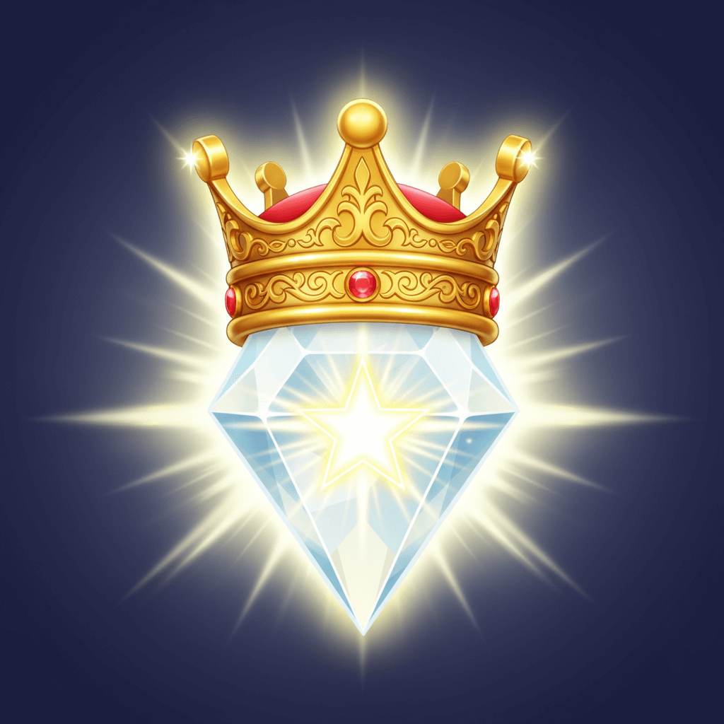 White diamond upgrade symbol