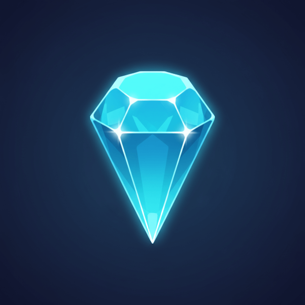 Blue gem level 1 - no crown