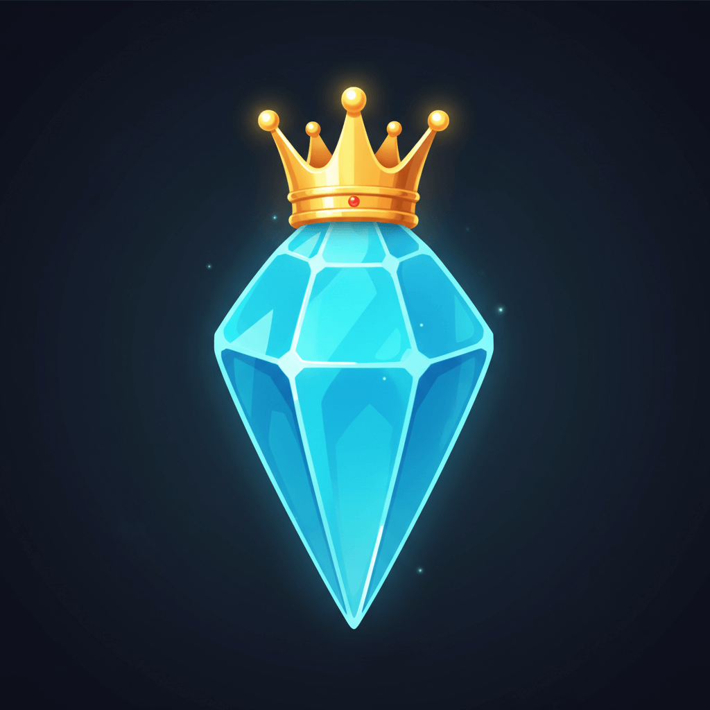 Blue gem level 2 - small crown