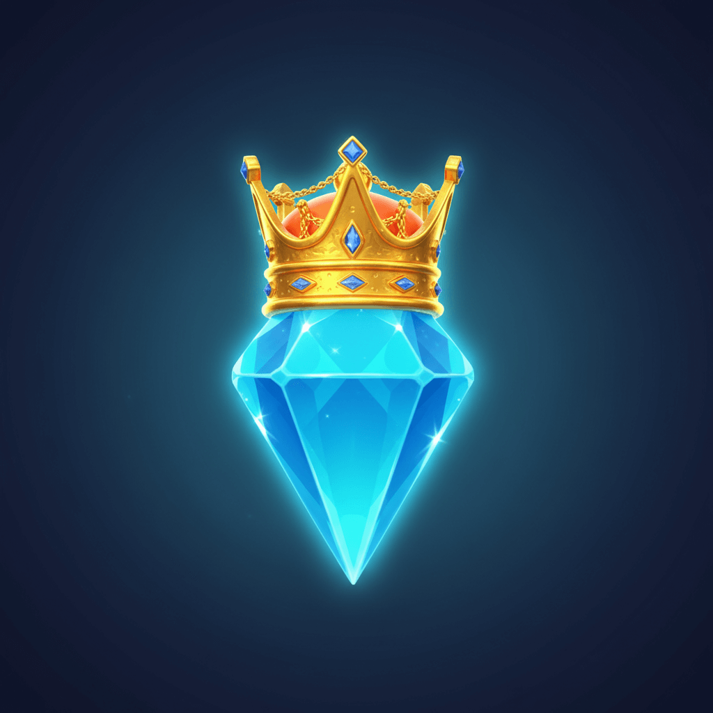 Blue gem level 3 - medium crown