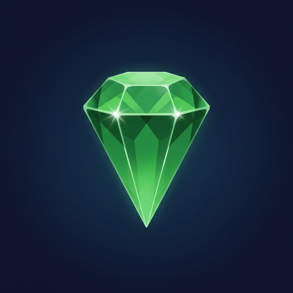 Green gem level 1 - no crown