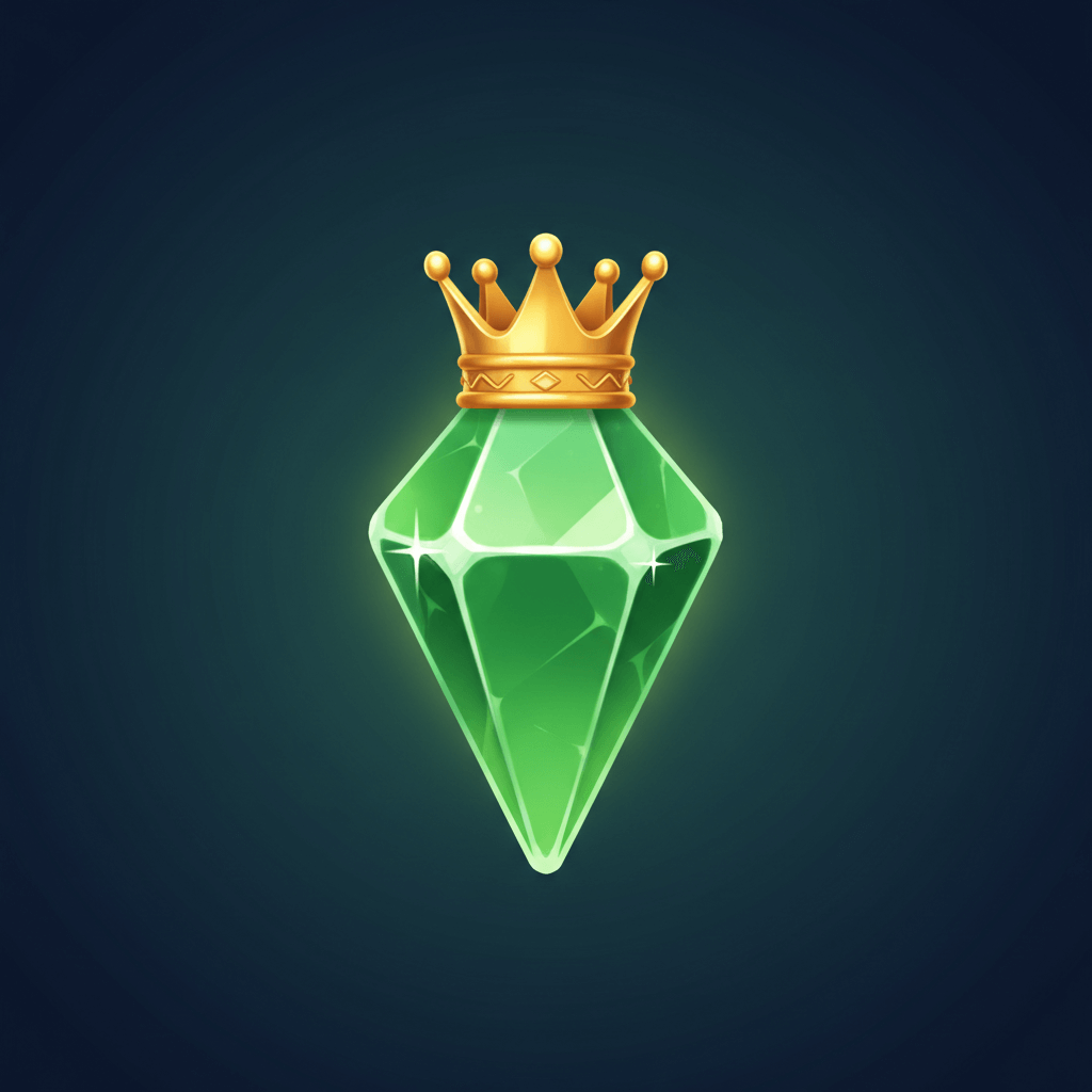 Green gem level 2 - small crown