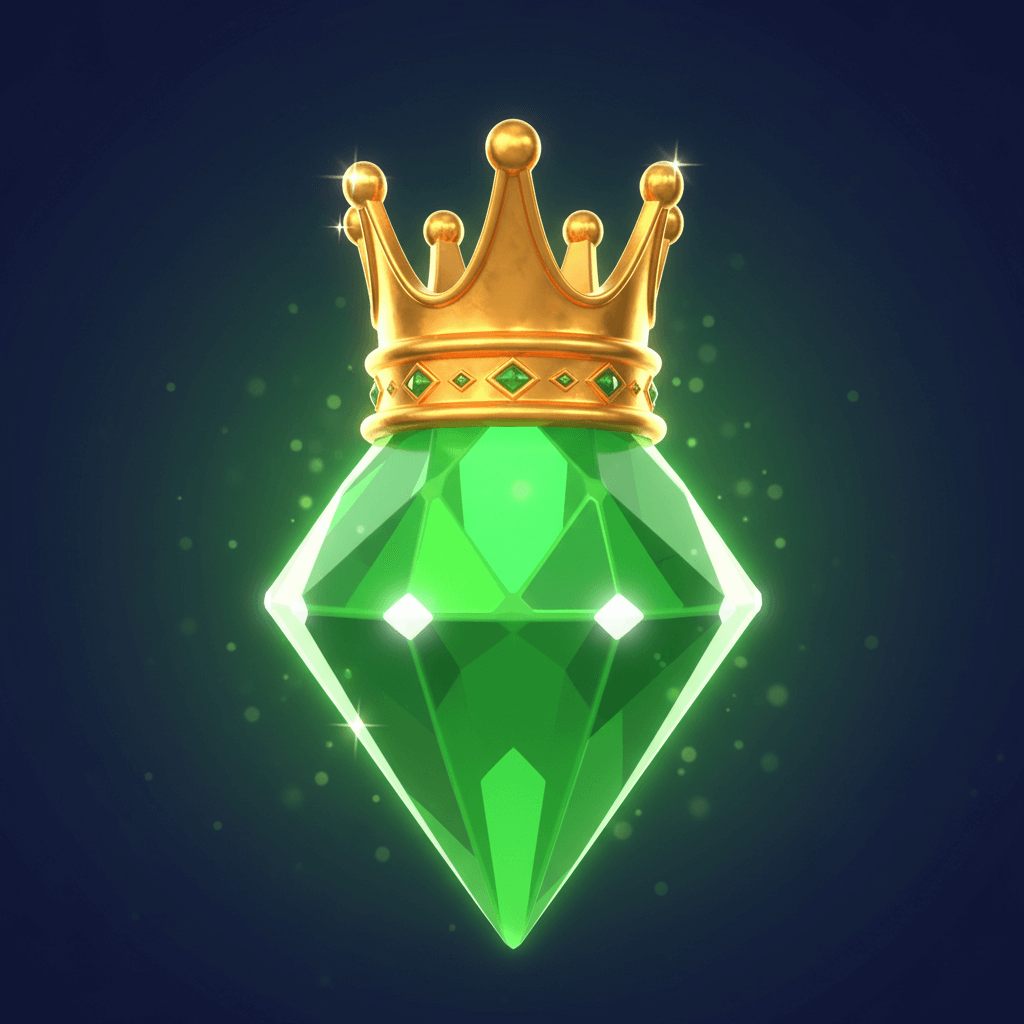 Green gem level 3 - medium crown