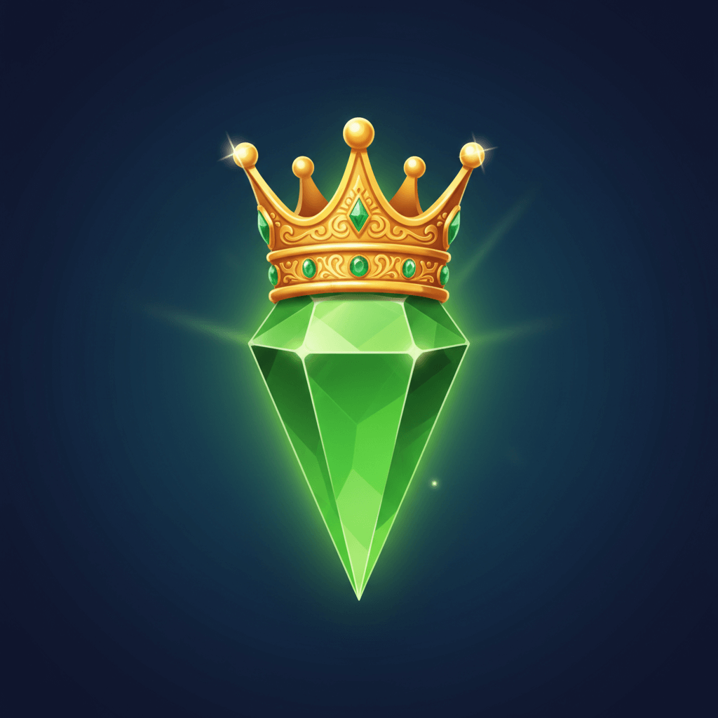Green gem level 4 - large crown