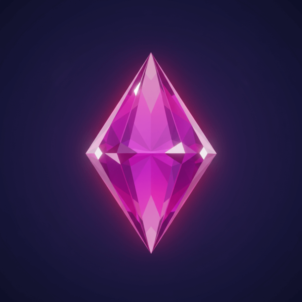 Purple gem level 1 - no crown