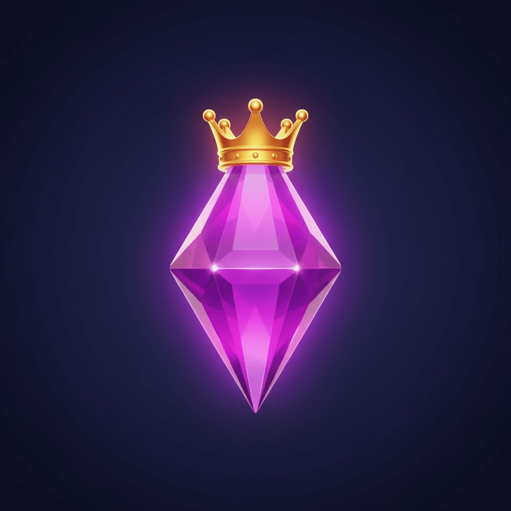 Purple gem level 2 - small crown