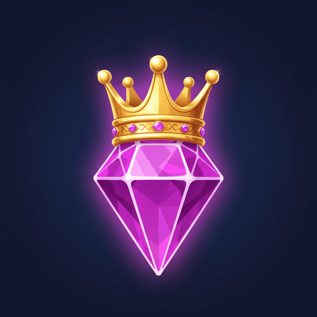 Purple gem level 3 - medium crown