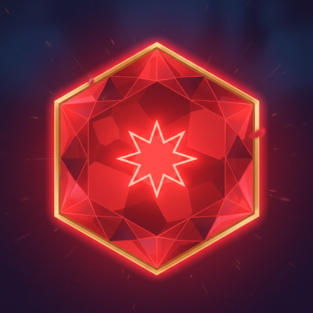 Red hexagon