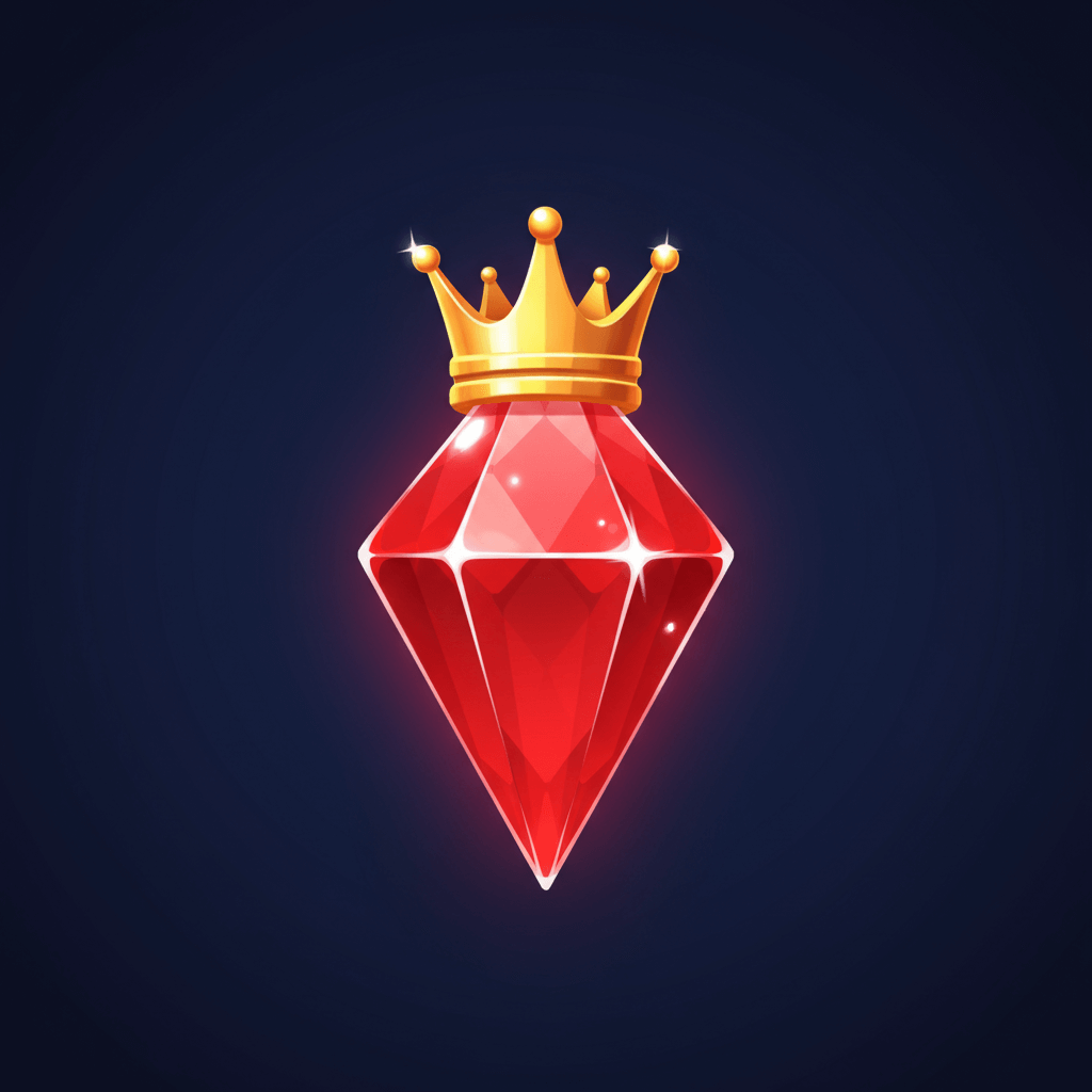 Red gem level 2 - small crown