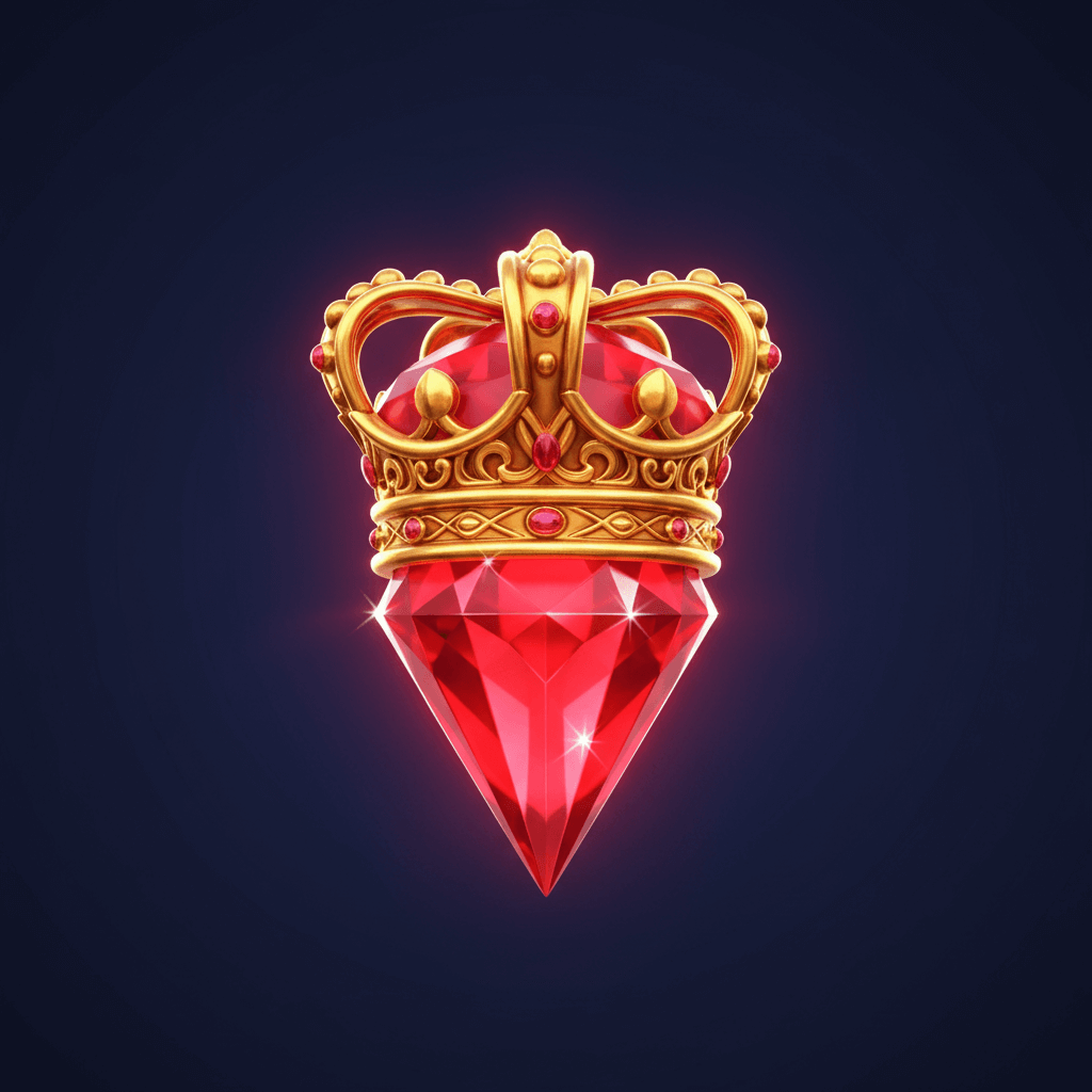 Red gem level 4 - large crown