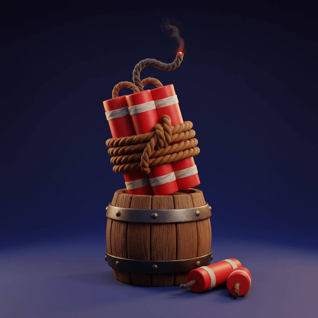 Dynamite symbol - TNT crate and dynamite bundles